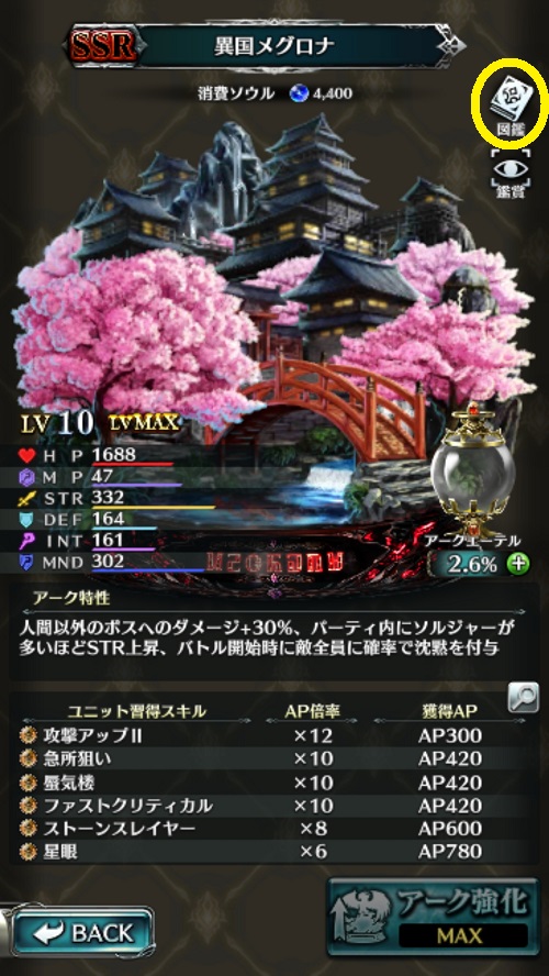 アークの図鑑ばしょ