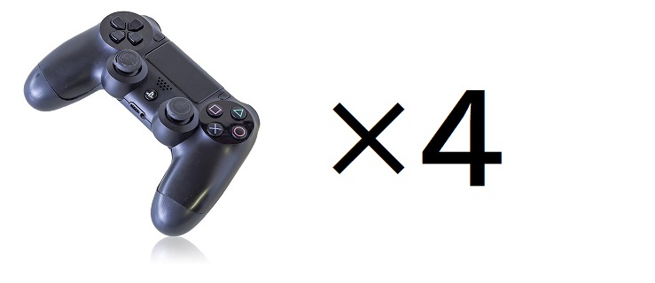 PS4のコントローラーを4つ接続する方法（オフライン） | 困ったら読め！